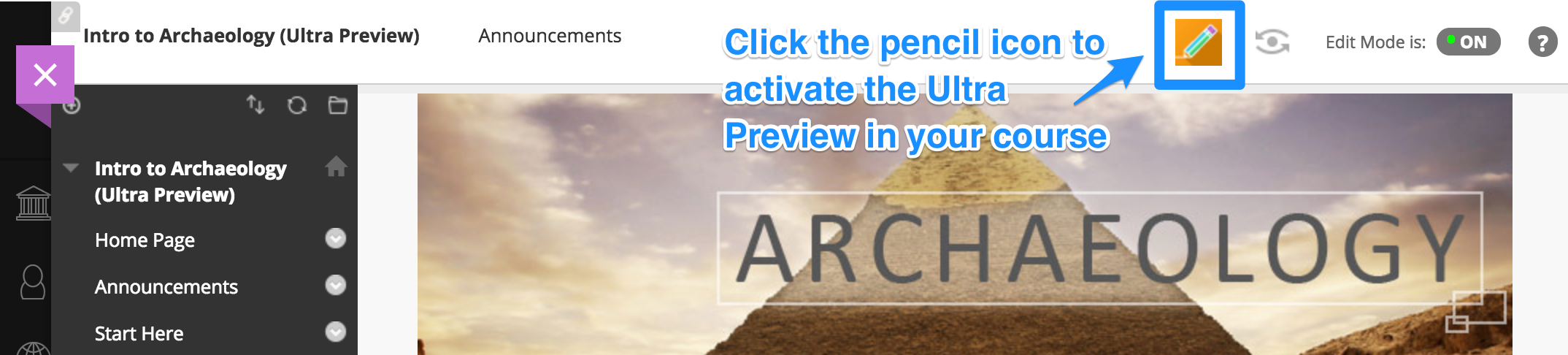 Click pencil icon to activate Ultra Preview